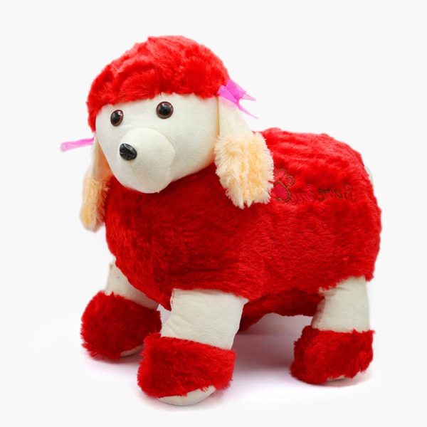 Red is a soft, plush