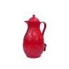 Red vacuum flask