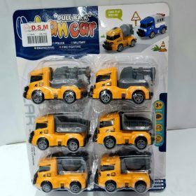 Toy Set of 6 - Mixer, Crane, Excavator, Dump Truck