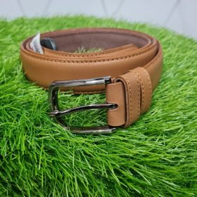 brown leather belt