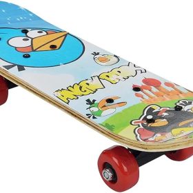 skateboard deck featuring Angry Birds characters. 