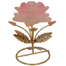 pink crystal rose flower