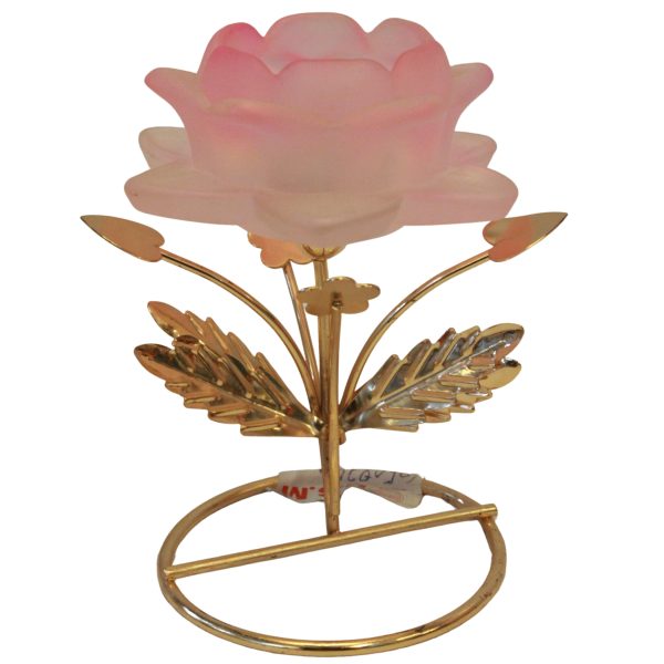 pink crystal rose flower