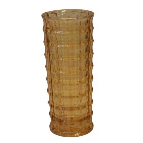 Golden  glass flower vase