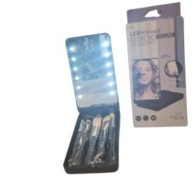 Folding LED Makeup Mirror