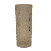 White  glass flower vase