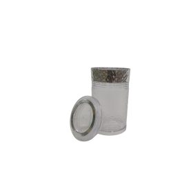 Hammered Glass Jar