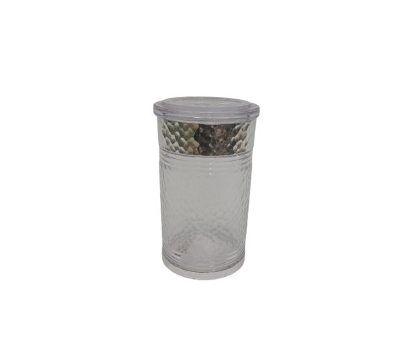 Hammered Glass Jar