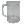 Classic glass beer mug. 