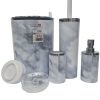6-piece blue marble bathroom set