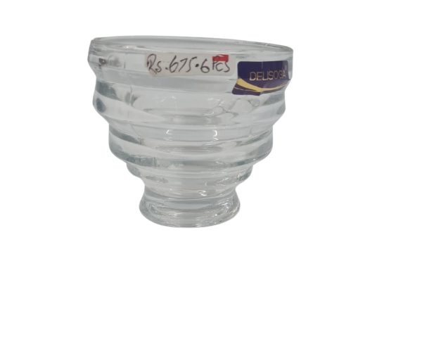 Clear glass bowl