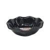 Black wave bowl
