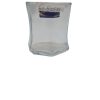 Transparent glass tumbler