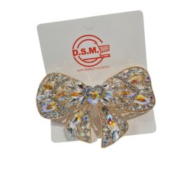 Bow Diamond Hair Clip