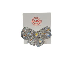 Bow Diamond Hair Clip