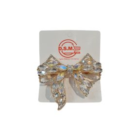 Rhinestone Bow Hair Clip