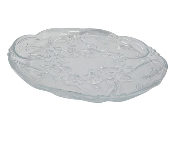 Clear glass plate