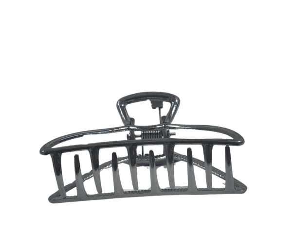 Grey Metal Hair Claw Clip