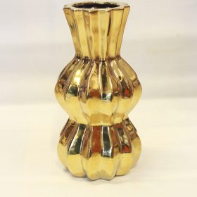 Gold-colored vase