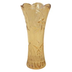 Gold-tinted glass vase