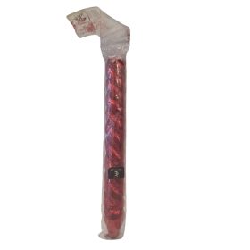 Red twisted candle,