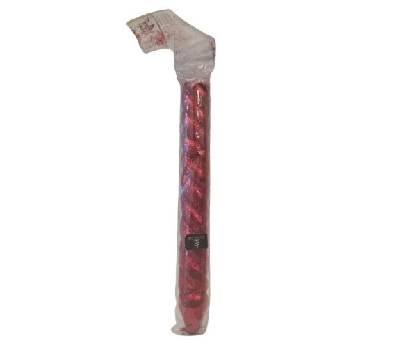 Red twisted candle,