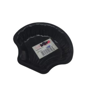black, heart-shaped plastic tray