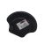 black, heart-shaped plastic tray