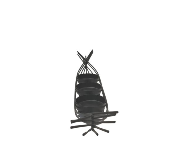 Metal candle holder