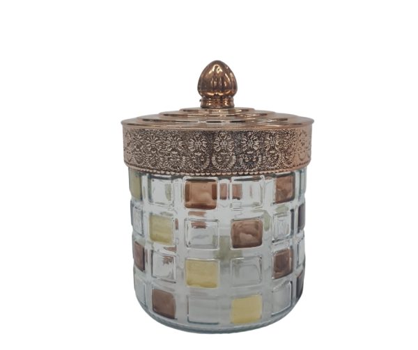 3-piece glass canister jar set