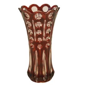 Red Glass Vase crystal