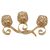 VINCIGANT Gold Crystal Candle Holders