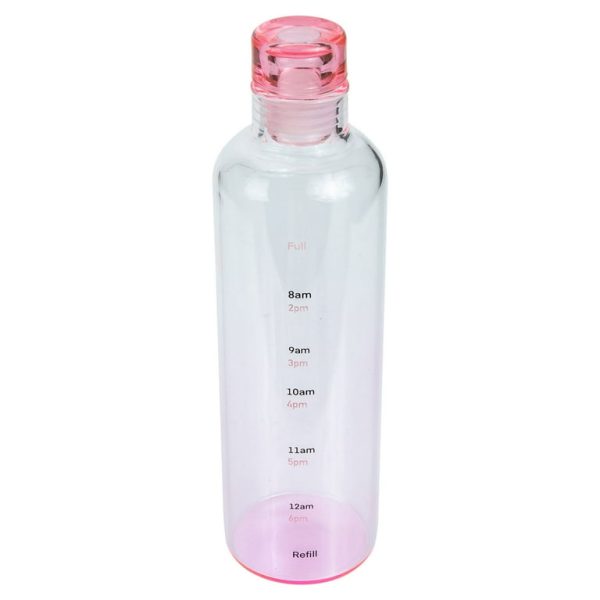 Pink Clear Water bottle