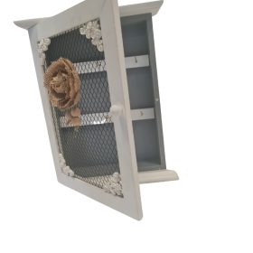 White Wooden Mounted Cabinet