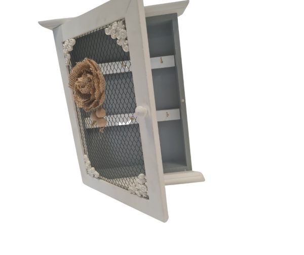 White Wooden Mounted Cabinet