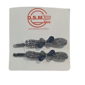 BLACK bow-style hair pin