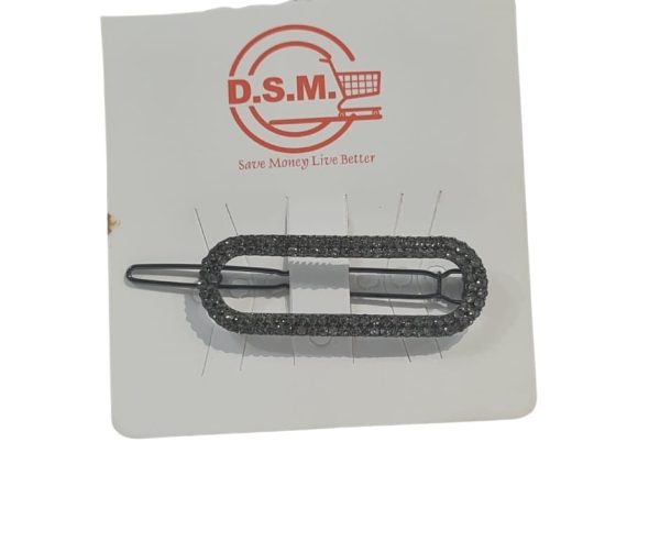 Grey stone hairpin