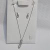 Delicate silver jewellery set