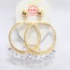 Large hoop earrings.