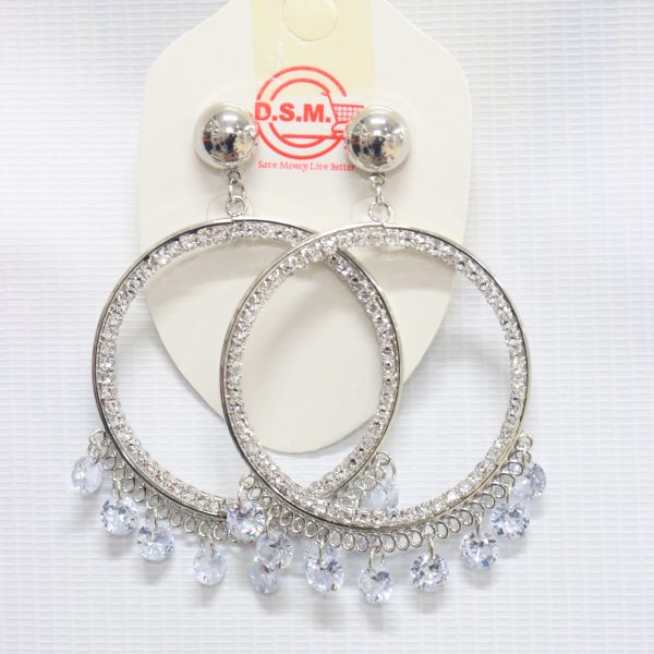 Large hoop earrings.